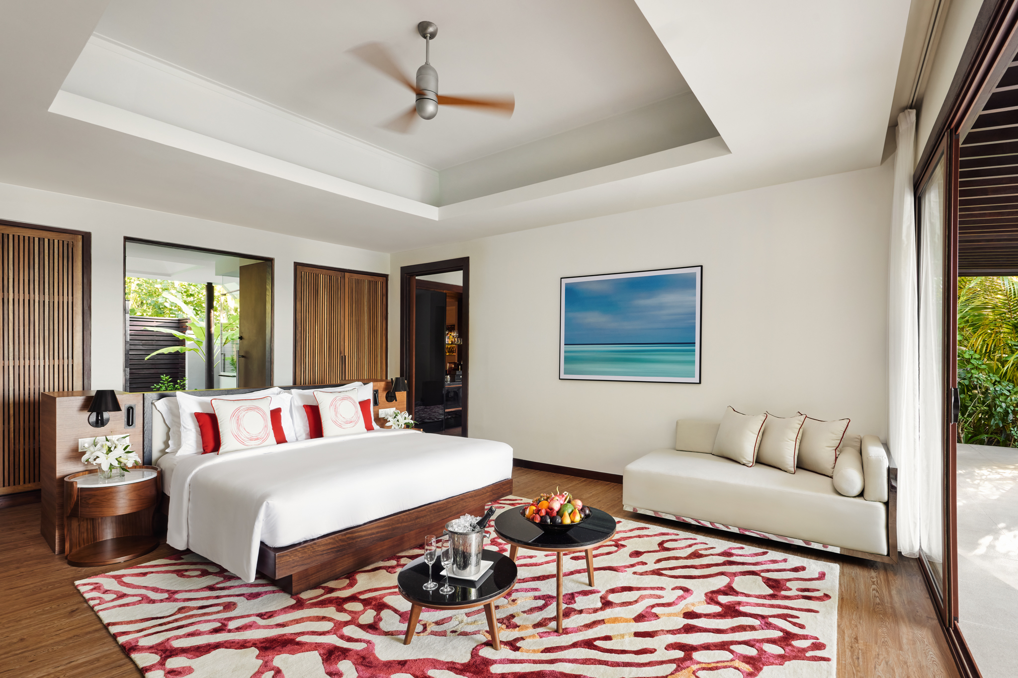 Niyama Private Islands - Deluxe Family Beach Pool Villa Bedroom